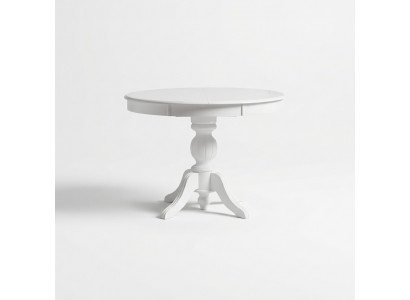 Round Extendable Dining Table Wooden Table Table White