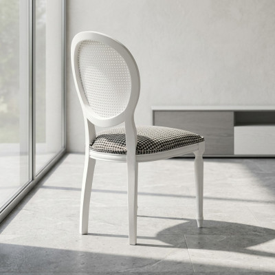 Dining room chairs group upholstered chairs kitchen chairs set of 2 white wood