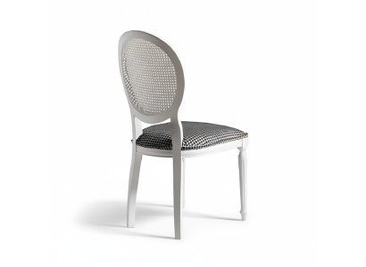 Set of 4 upholstered dining chairs kitchen chairs white wood