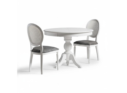 Wooden furniture dining set dining room dining table chairs 5-piece white dining nook