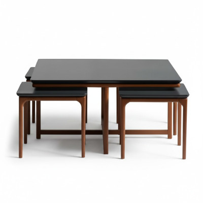 Group of Coffee Tables, Side Tables, Coffee Tables, Sofa Tables, Wood, Black