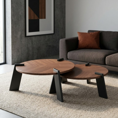 Coffee table side table wood brown table design