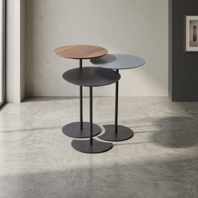 Side table set coffee table sofa table black table