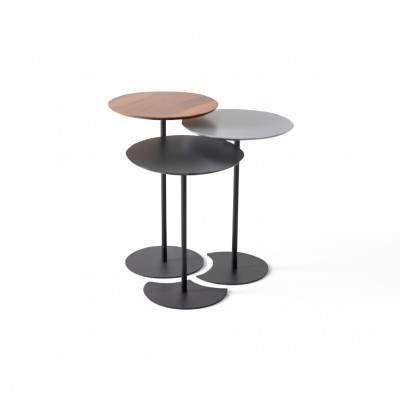 Side table set coffee table sofa table black table