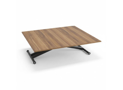 Dining table coffee table extendable table wood brown coffee table 120 cm
