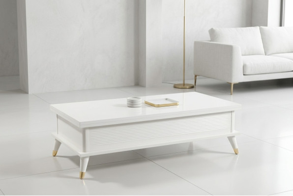 White coffee table extendable dining table table wood brown