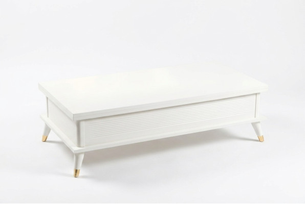 White coffee table extendable dining table table wood brown