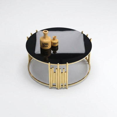 Living room coffee table table coffee table side table gold sofa table