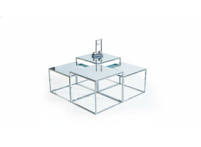 Silver coffee table, table, coffee table, side table, sofa table, living room.