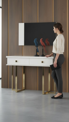 Dressing Table White Makeup Table Vanity Table Wood