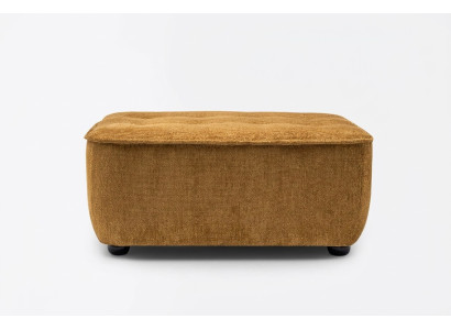 Stool, upholstered stool, sofa stool, footstool, brown fabric.