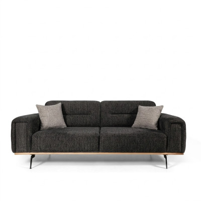 Fabric sofa design three-seater gray sofa 3-seater upholstered sofa couch