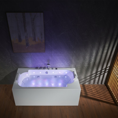 Whirlpool LED Tub Spa Indoor Bathtub Whirlpool Tub Hydrotherapy