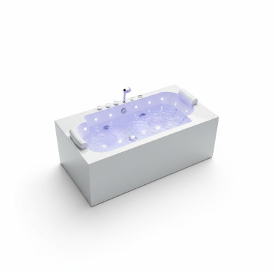Whirlpool LED Tub Spa Indoor Bathtub Whirlpool Tub Hydrotherapy