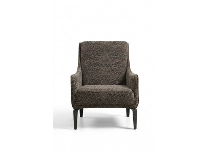 Wing chair, fabric armchair, armchair, single-seater, fabric gray upholstery furniture