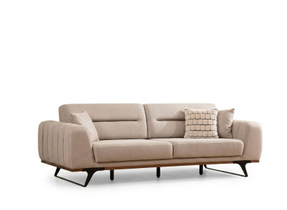 Fabric sofa three-seater beige sofa 3 seater upholstered sofa couch design