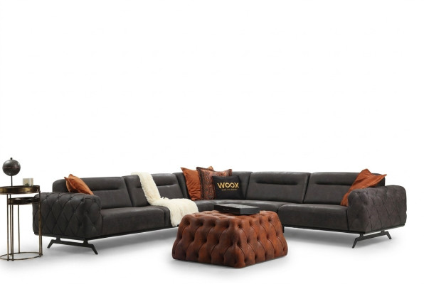 Corner set fabric sofa corner sofa L-shaped couch gray sofa upholstered sofa furniture