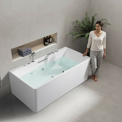 Whirlbath Indoor Whirlpool Bathtub Home Spa White Tub Relax