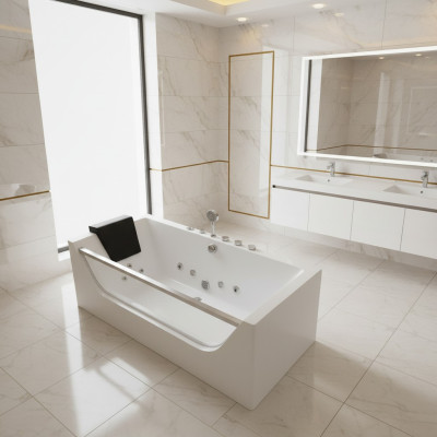 Bathtub whirlpool tub bubble massage jets wellness comfort