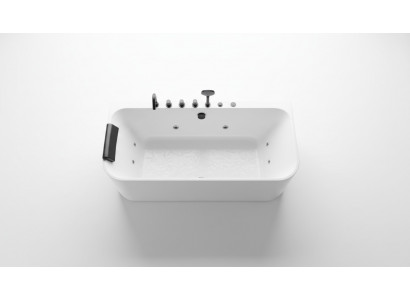 Acrylic Whirlpool Indoor Whirlpool Bathtub Home Spa White