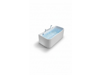 whirlpool bathtub massage jets LED ergonomic relaxation tub