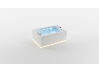 Bathtub Tub Indoor Whirlpool Bathtub Spa Tub LED 180x120