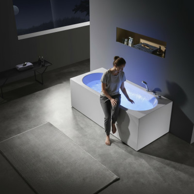Luxury tub whirlpool bubble massage jets bathtub whirlpool tub LED
