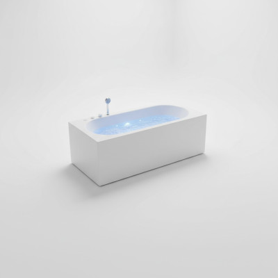 Luxury tub whirlpool bubble massage jets bathtub whirlpool tub LED