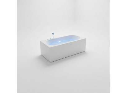 Luxury tub whirlpool bubble massage jets bathtub whirlpool tub LED