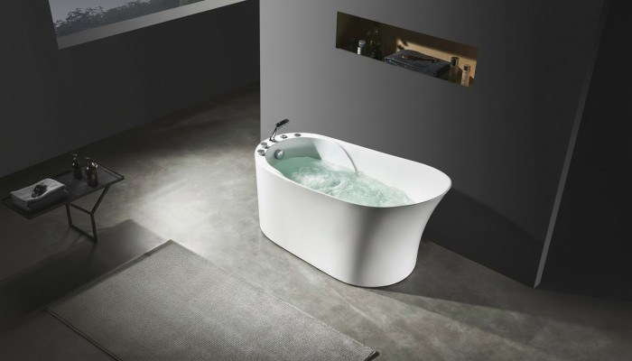 Whirlpool  Oval Tub Home Spa Indoor Bathtub Whirlpool Tub