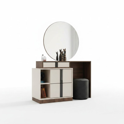 Makeup Table Vanity Table Dressing Table Dressing Cabinet Beige Mirror