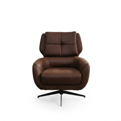 Living room armchair wing chair fabric chair fabric brown one-seater
