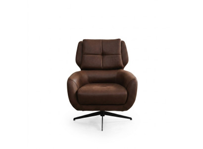 Living room armchair wing chair fabric chair fabric brown one-seater