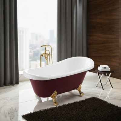 Bathtub Bath Freestanding Bathtub Freestanding Red Modern Bath Bathroom