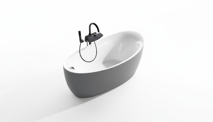 Acrylic bathtub tub freestanding bathtub modern bathroom.