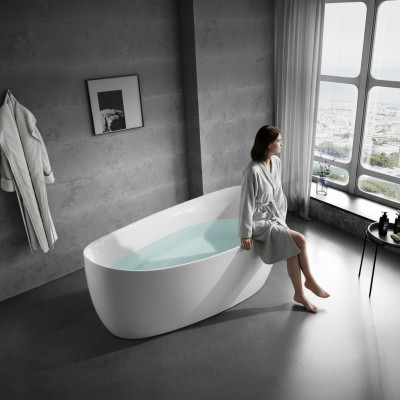 Bathroom acrylic bathtub freestanding modern.