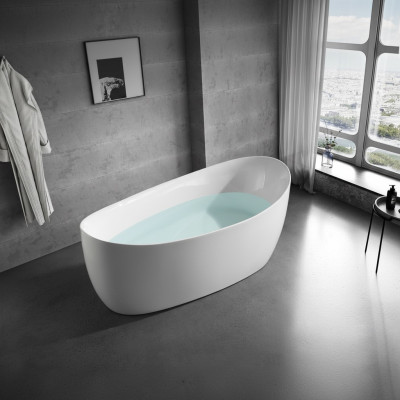 Bathroom acrylic bathtub freestanding modern.