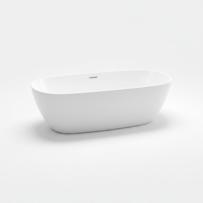Freestanding white acrylic bathtub bathroom bathtub bathtub