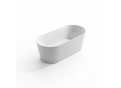 Bathroom Acrylic Bathtub Tub White Freestanding Bathtub Contemporary