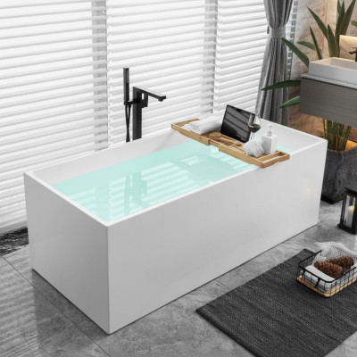 Acrylic freestanding bathtub bathroom bathtub tub white contemporary