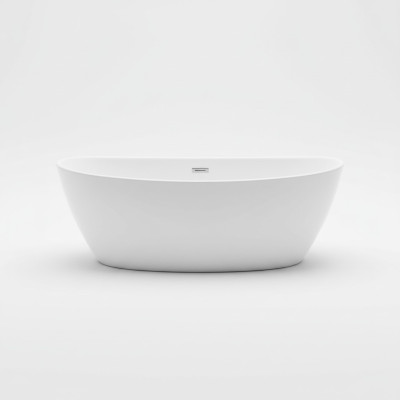 Acrylic bathtub tub free-standing modern bathroom.