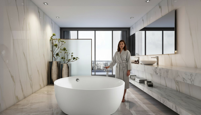 Round bathtub freestanding bathtub bathroom tub freestanding white