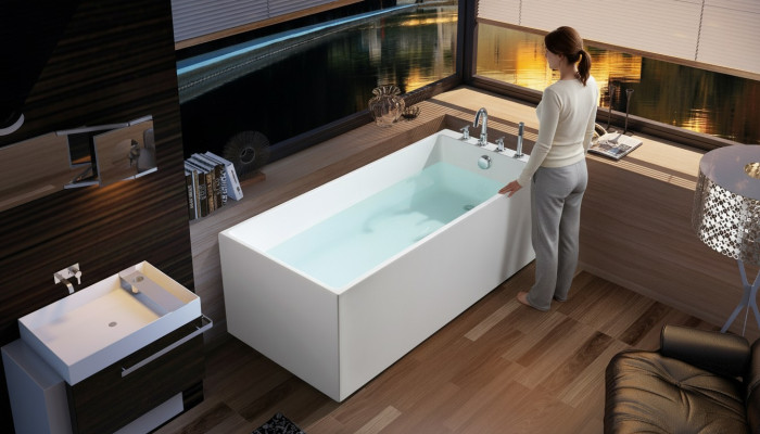 Luxury Bathtub Bathroom Acrylic Tub 140x70 Complete Design
