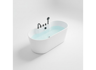 Contemporary tub acrylic bathtub bathroom white freestanding bathtub