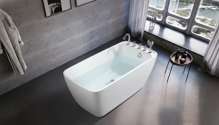 Wanne Bathroom Acrylic Bathtub White Freestanding Bathtub Contemporary