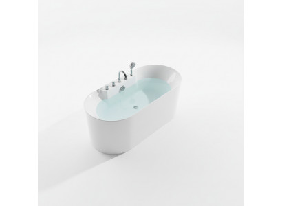 Freestanding Bathtub Bathroom Acrylic Bathtub Tub White Contemporary