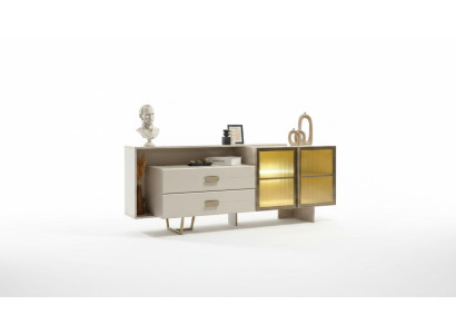 White sideboard designer dresser modern cabinets luxury chest of drawers new