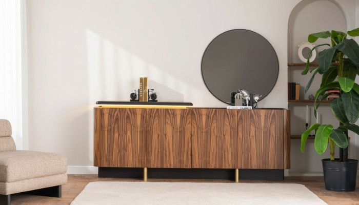 Sideboard cupboard wooden cabinet wood brown dresser furniture
