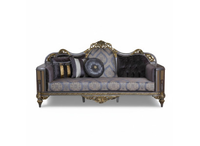 Classic-style sofa with Chesterfield design for the living room