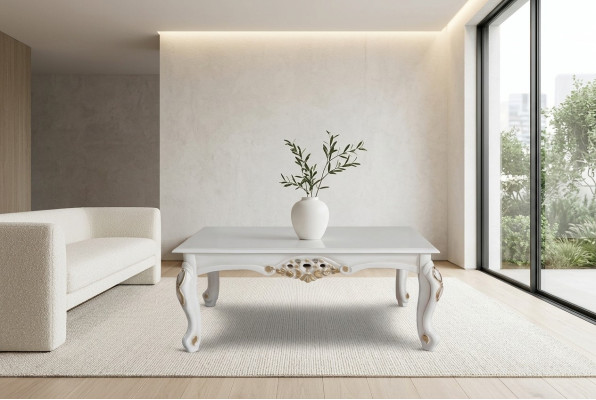 Luxury coffee table, classic coffee tables, table, side table, wood 130x80